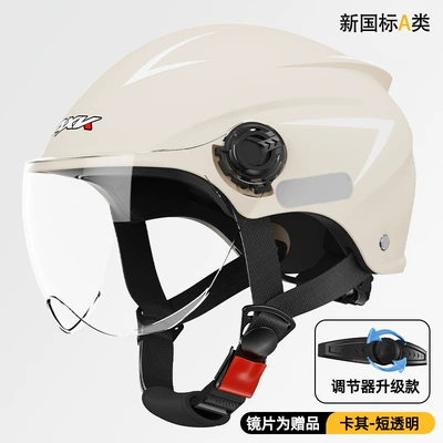 Motorcycle Safety Supplies — 3C Certified Electric Motorcycle Helmet for - 3c-certification-khakis-short-transparency-new-national-standard-class-a