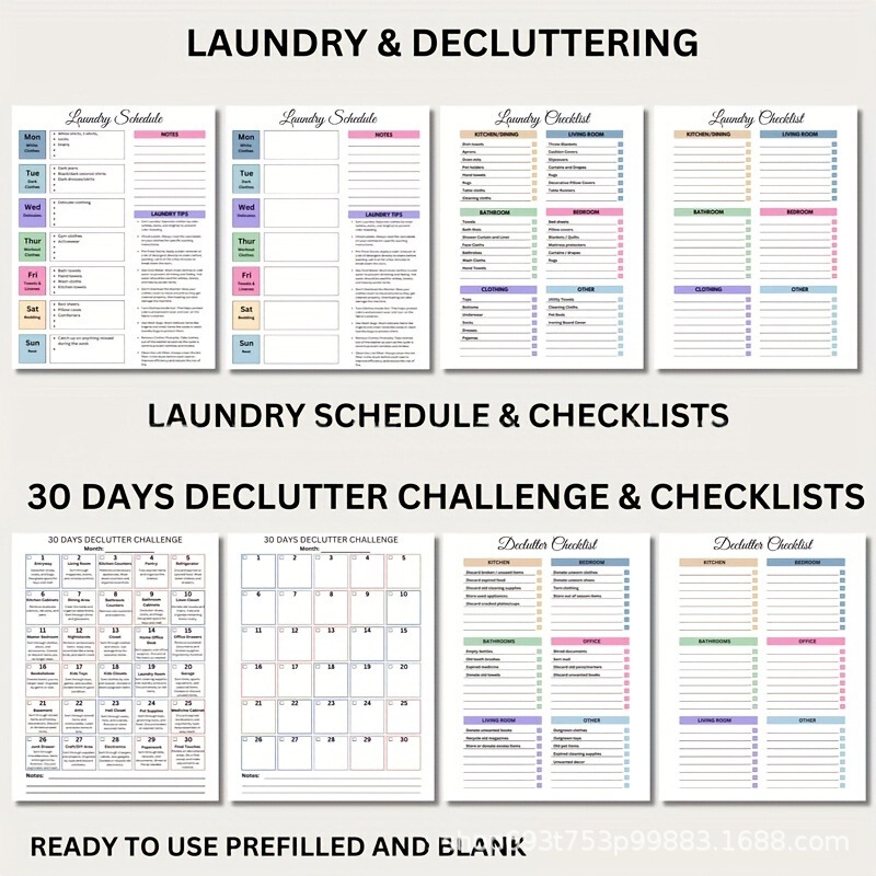 跨境爆款 可贴标Home Cleaning Plan家庭清洁计划本|undefined