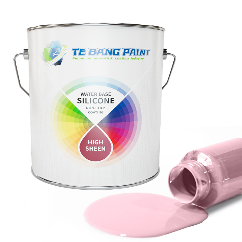 粉色水性有机硅涂料耐高温耐磨不粘涂料易清洁防腐蚀高光泽