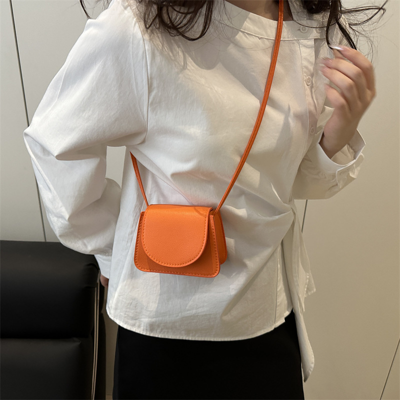 Elegant Small Square Crossbody Bag For Women Solid Colour Handbag_voghion.com