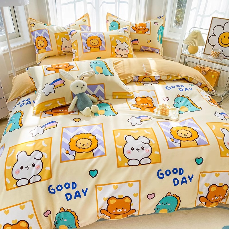 Cubierta de edredón de algodón para niños de una sola pieza 120x150x200cm Niños de jardín de infantes Coche de algodón funda de edredón para un solo niño