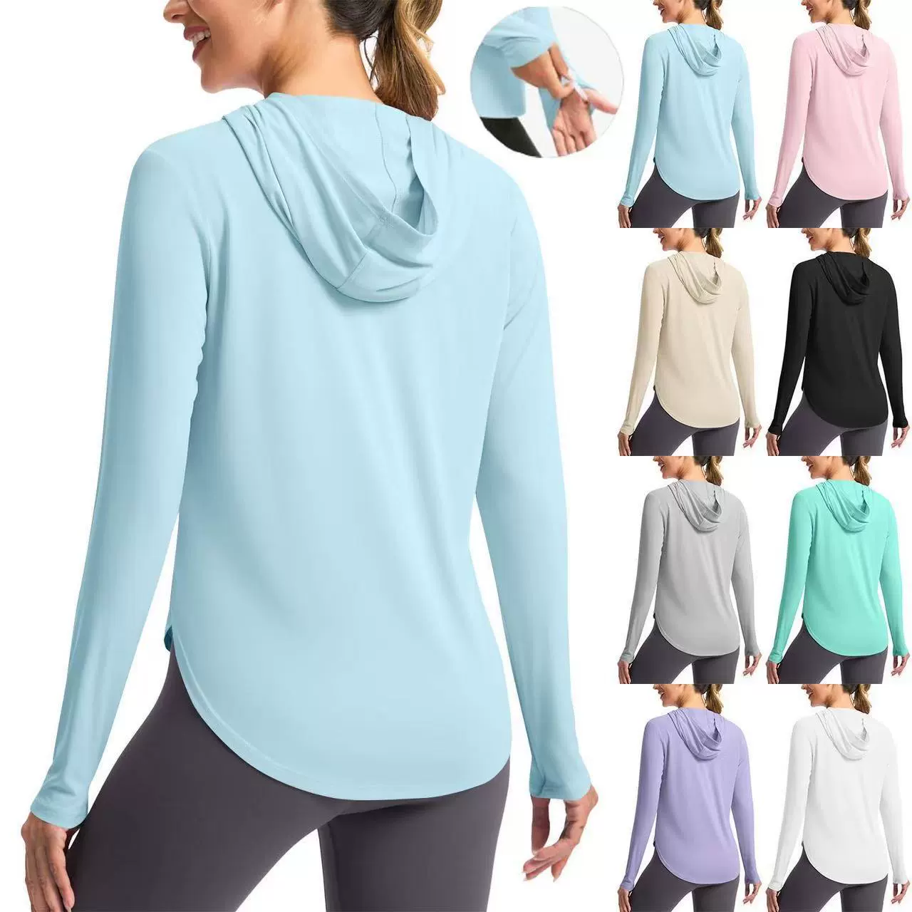 2025 трансграничные Amazon тонкие европейские и американские фитнес-новинки для женщин: высокоэластичные быстросохнущие спортивные костюмы для йоги, бега и защиты от солнца