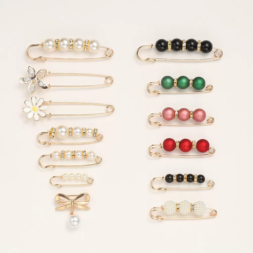 跨境胸针收腰扣裤子腰围改小衣服袖子裤脚固定防走光扣收腰别针