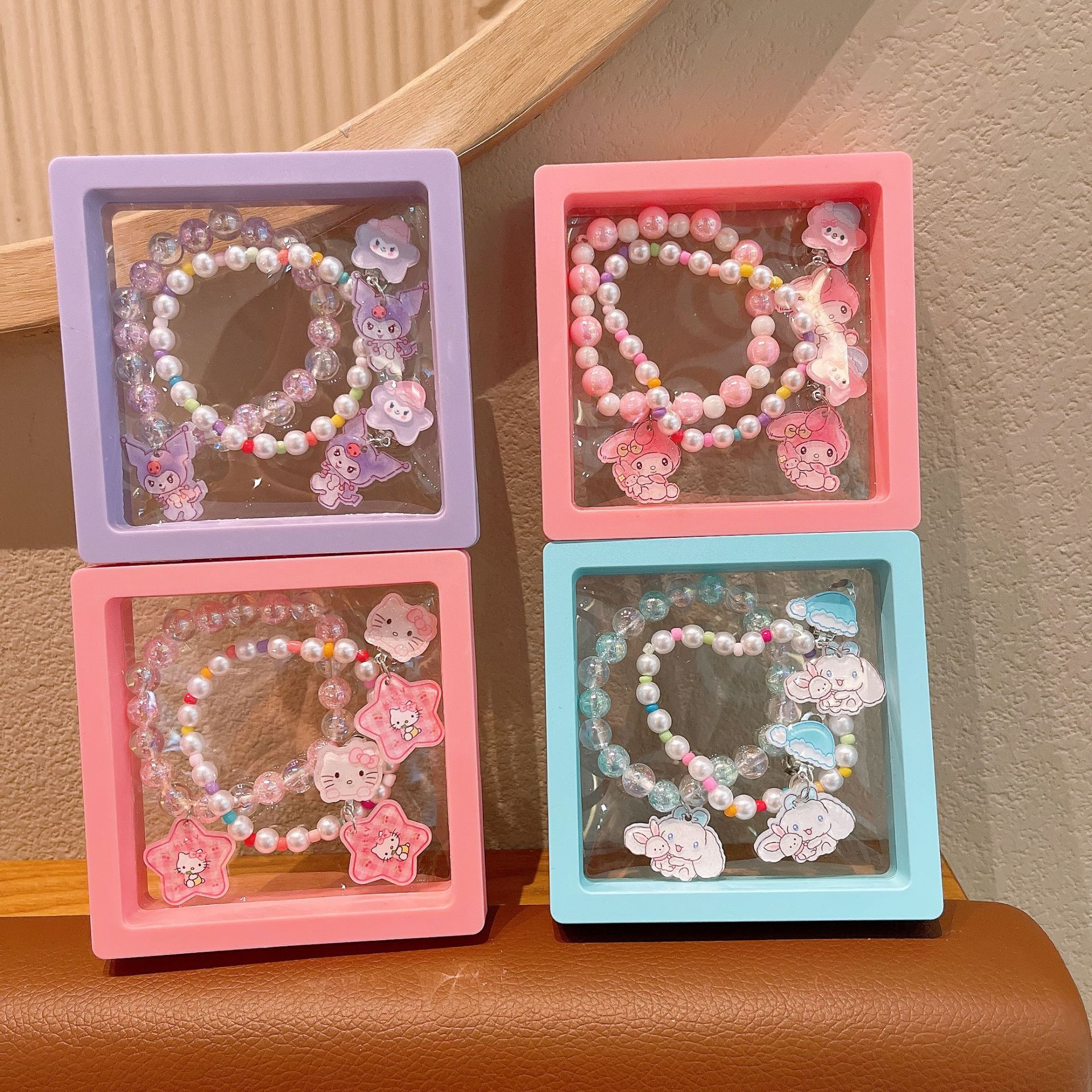 Niña Sanrio collar pulsera caja de regalo princesa pulsera caja de joyas de cumpleaños para niñas 1 de junio Día de los niños