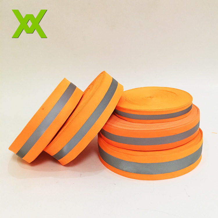 5cm 厂家直销现货反光织带绿色高亮服装辅料反光条交通警示反光带