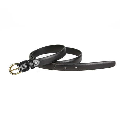 Retro small belt women's ins style versatile jeans belt thin black simple belt
