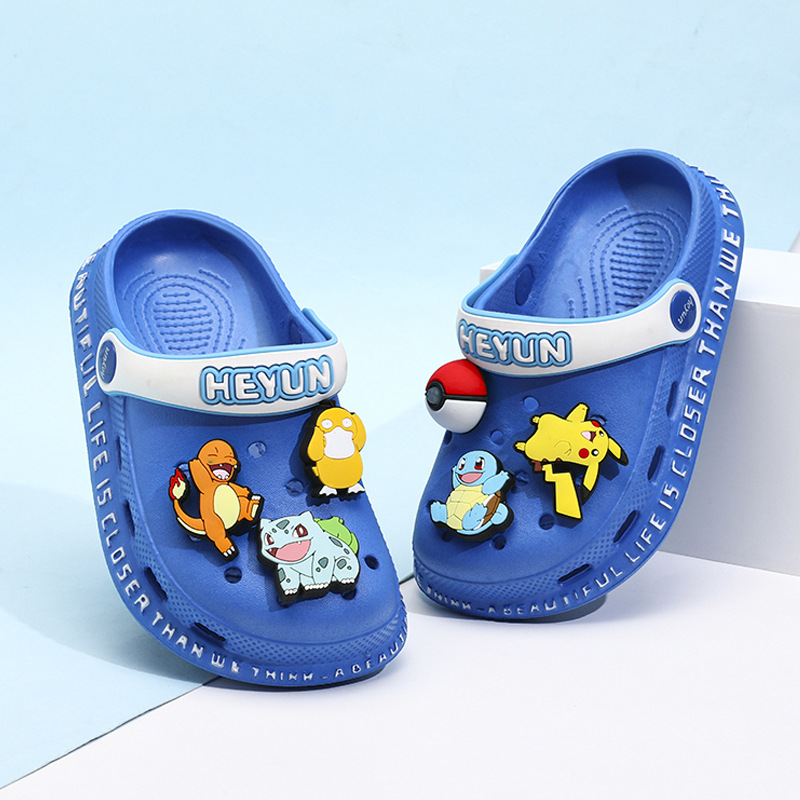 Children's Cave Shoes Boys Summer New Slippers Baby Boys Non-slip Mid-large Children's Slippers Outer Wear Beach Shoes