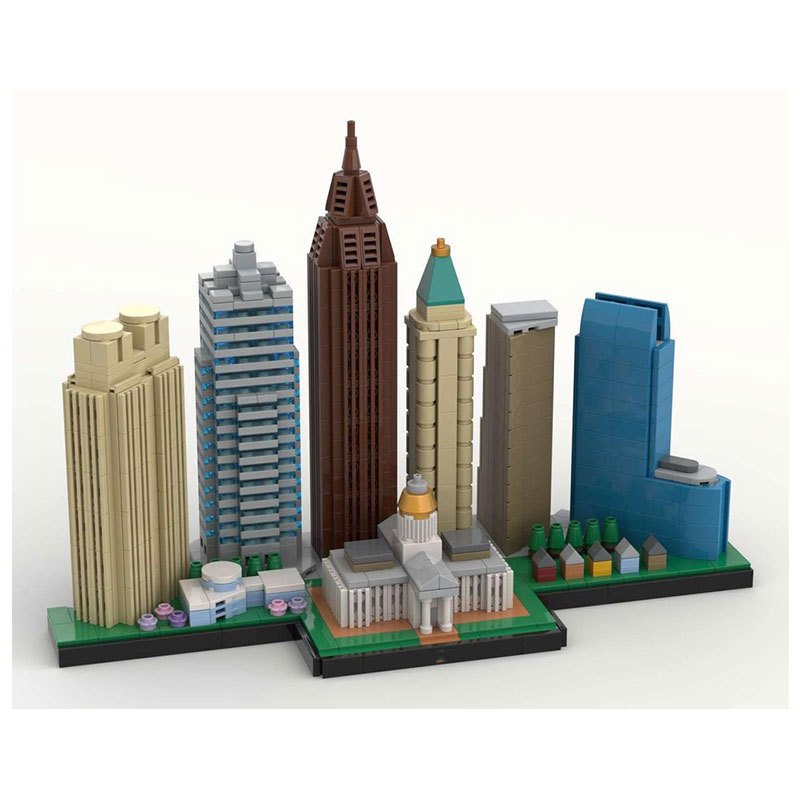 Bouwstenen stad wolkenkrabber model bouwpakket_voghion.com