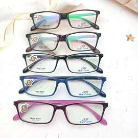 新款男女款TR90眼镜框批发 超轻平光镜架 近视框架 老花框架方框