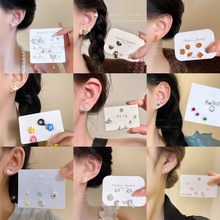 西太后星球锆石珍珠耳钉女2025新款爆款精致耳环轻奢高级感耳饰品