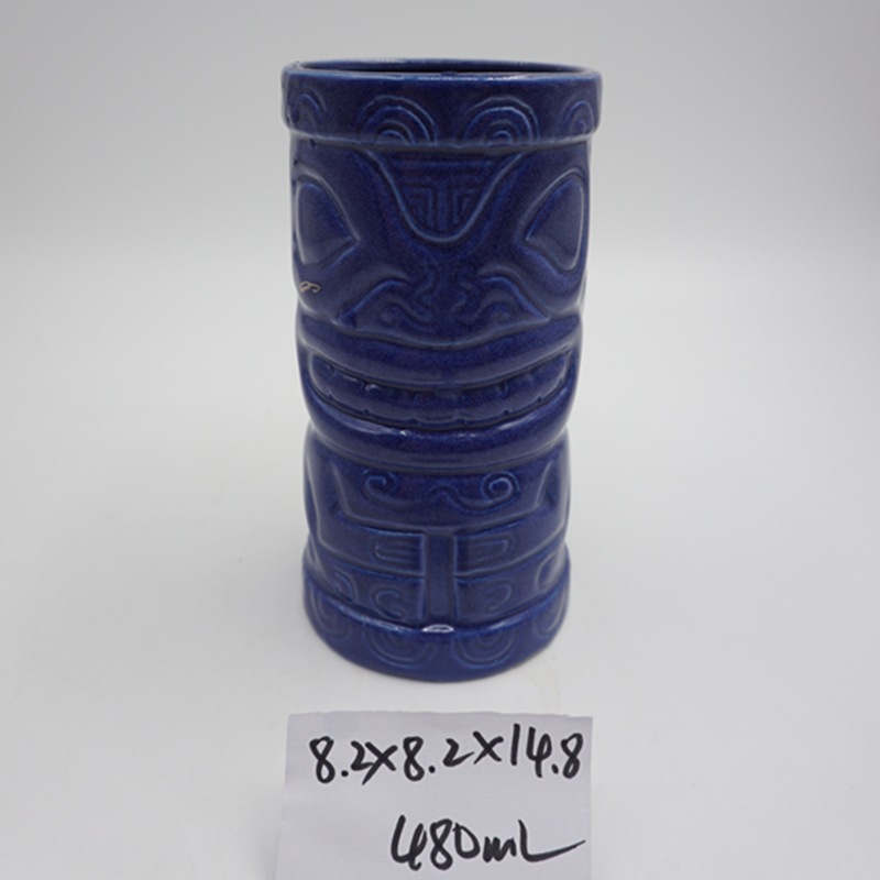 Selección estricta de tazas de cóctel hawaiano, tazas de cerámica de papagaios azules, tazas de esqueleto de zombis, tazas de red