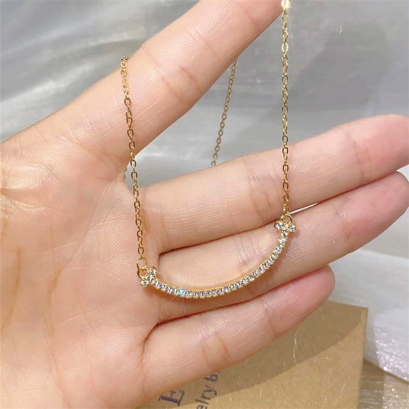 7g Weight 0.03µm-0.05µm Gold Plating Thickness PVD Coated Gold Plating Process PVD Coated Real Gold Plated Geometric Stainless Steel Simple Style Waterproof Non Tarnish Necklace