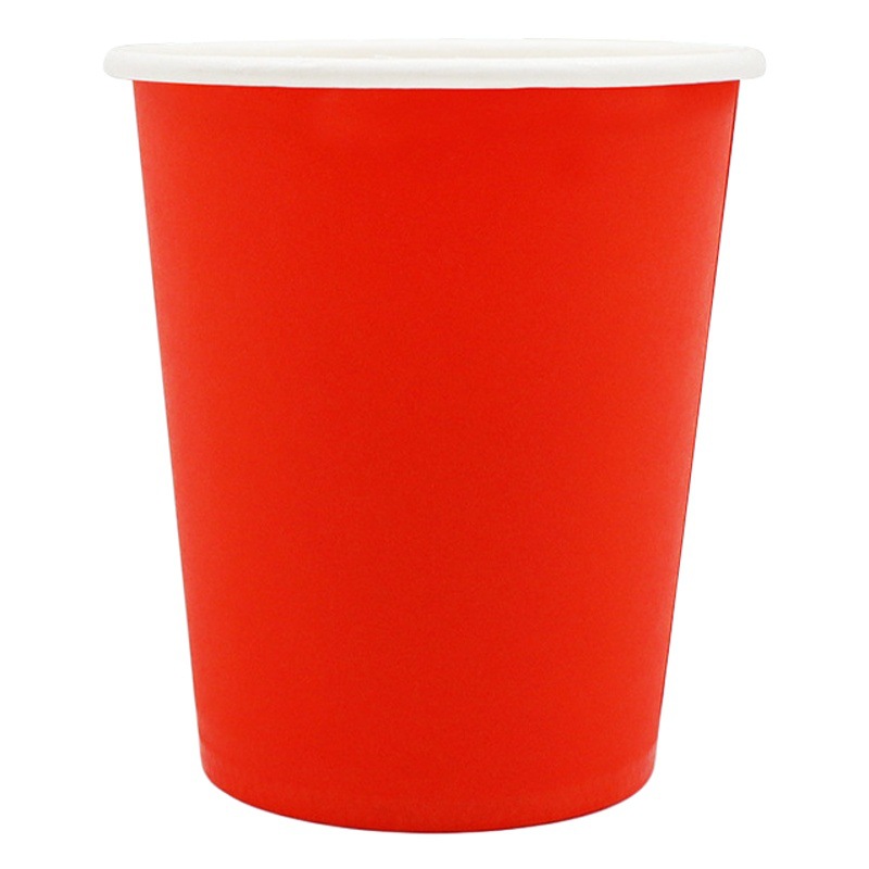Cross-Border Hot-Selling Disposable Thickened Colored Paper Cups with Coating, Eco-Friendly, Suitable for Coffee, Can Be Printed with Logo, Direct Supply from the Factory