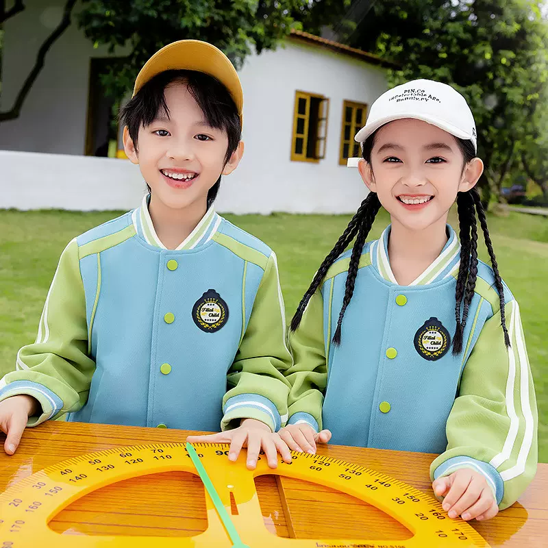 《菲童儿熙》2025年新款小学生班服春夏秋季校服四件套幼儿园园服