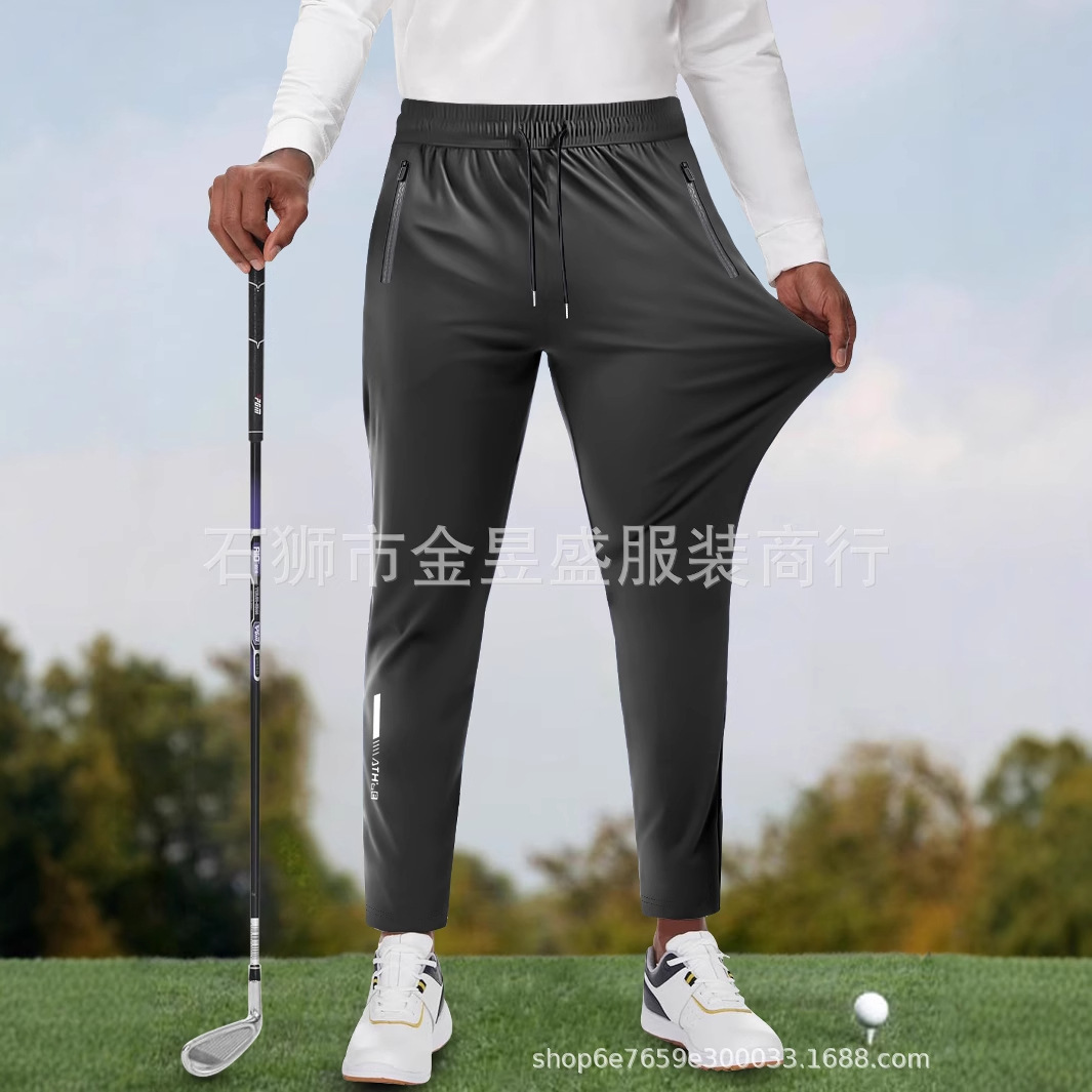 Men's Golf Trousers Stretch Work Business Comfortable Trousers Casual Pants Quick Dry Outdoor Classic Fit Sweatpants