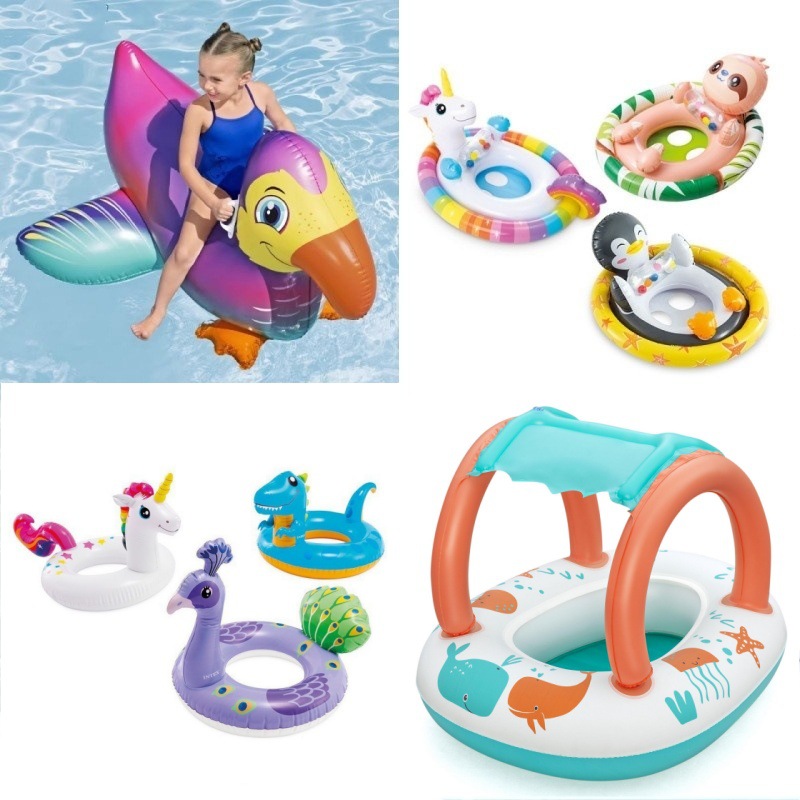 Infant Water Floating Bed Children's Swimming Ring Small Boat Floating Air Cushion Inflatable Sand Pool Ocean Ball Pool