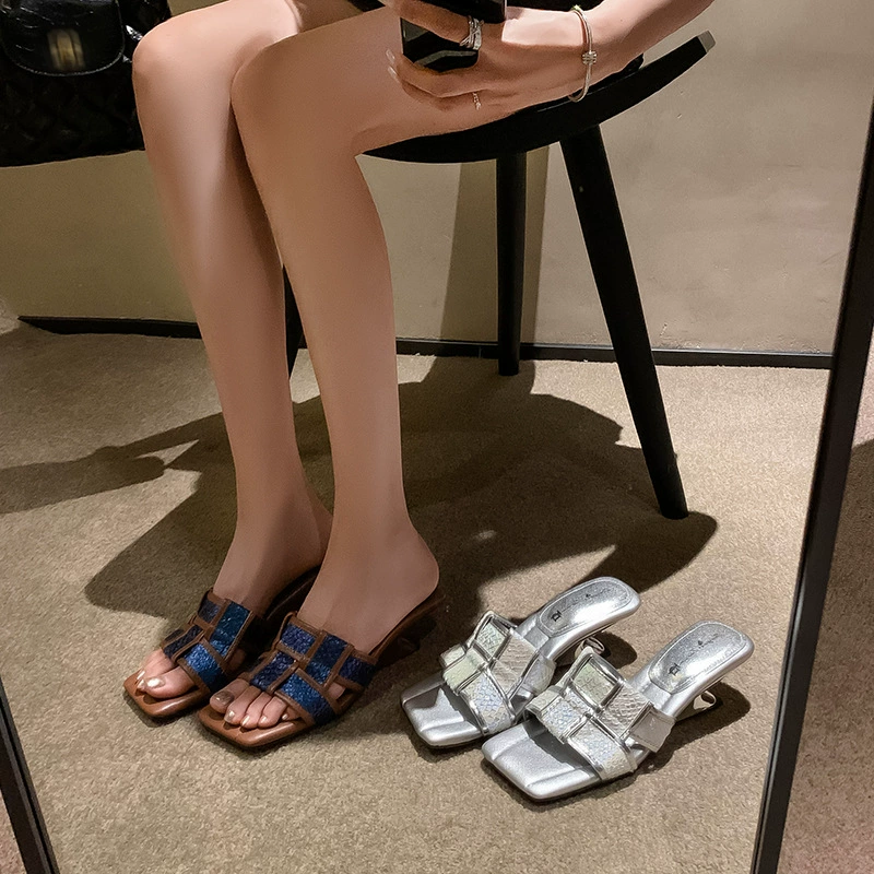Summer blue slippers, 2025 years