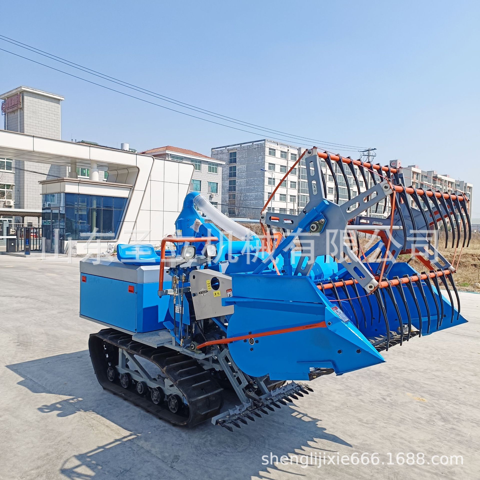 单缸大豆农用32马力联合收割机常发动力国补套种山区丘陵收割机