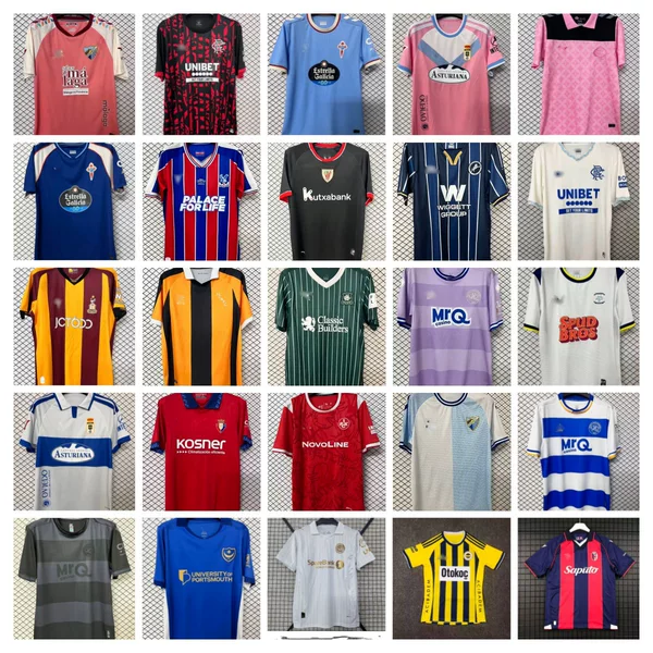 26 La Liga Jerseys: Barcelona, Real Madrid, Celta, Deportivo De La Coruña, Oviedo, Málaga, Real Betis Football Uniforms