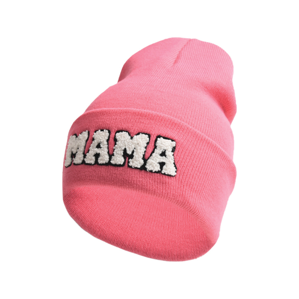 Eaveless Rim Women's Fashion Letter Eaveless Wool Cap