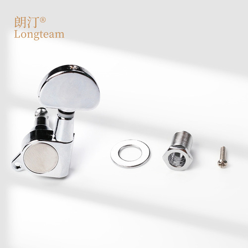 Black fully enclosed guitar tuners folk acoustic guitar strings quasi-metal universal ukulele tuners 6 pieces