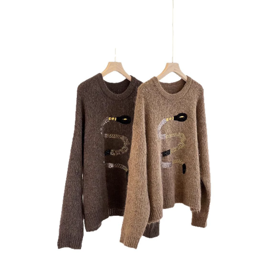 Autumn design sweater, high-quality style, oversize