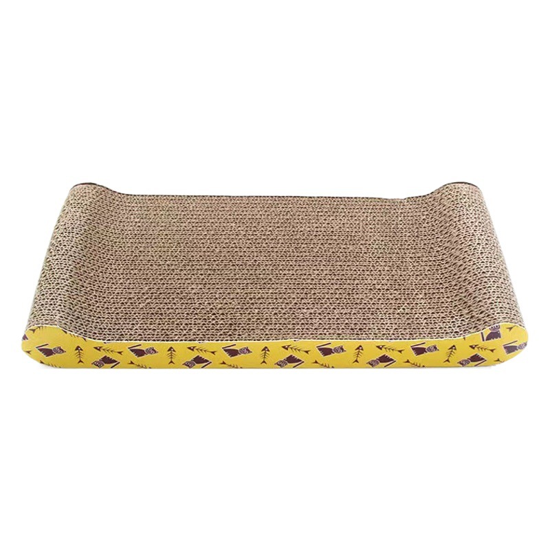 Tablero de agarre de gato cuadrado transfronterizo gato papel corrugado resistente a la captura juguetes para gatos nido para gatos tablero de garras para gatos suministros para mascotas al por mayor