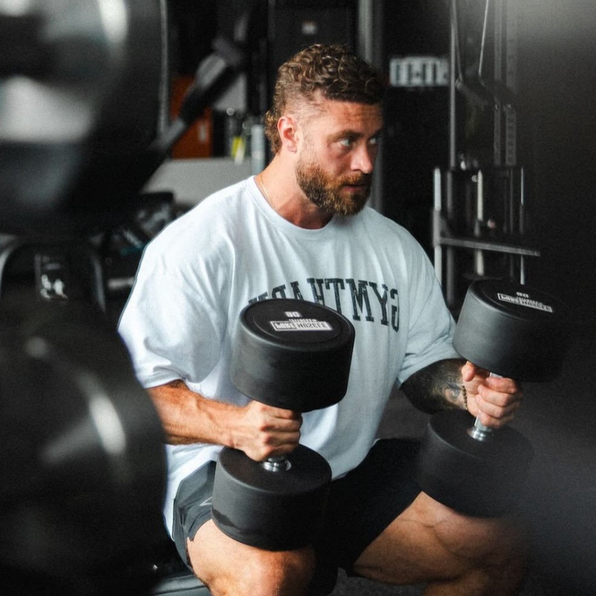 Cross-Border Hot Selling Source Factory Muscle Shark Christie Fitness Short-Sleeved Muscle Training Sports T-Shirt Wholesale