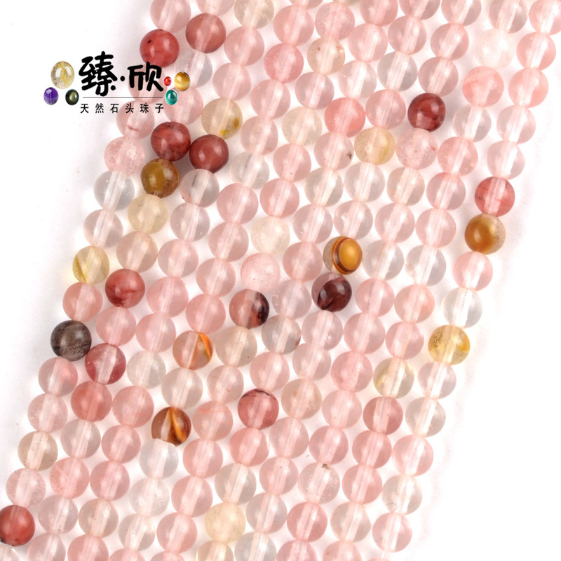 2mm3mm天然石小丸珠紫晶虎眼瑪瑙碧璽水晶散珠diyアクセサリー部品卸売り|undefined