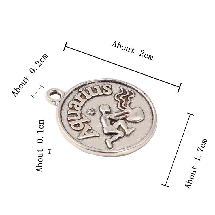 1 Piece Simple Style Letter Constellation Alloy Plating Pendant Jewelry Accessories display picture 1