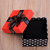 Watch box, pack, square polyurethane tin box with bow, Birthday gift