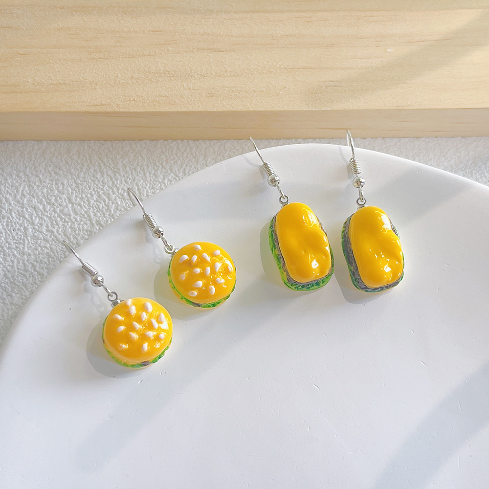1 Pair Cute Food Resin Drop Earrings display picture 1