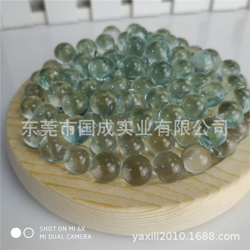 Cuentas de vidrio de 6-13 mm, transparentes, ecológicas, bolas de vidrio de 14 mm y 16 mm, blancas, negras, verdes, venta al por mayor.