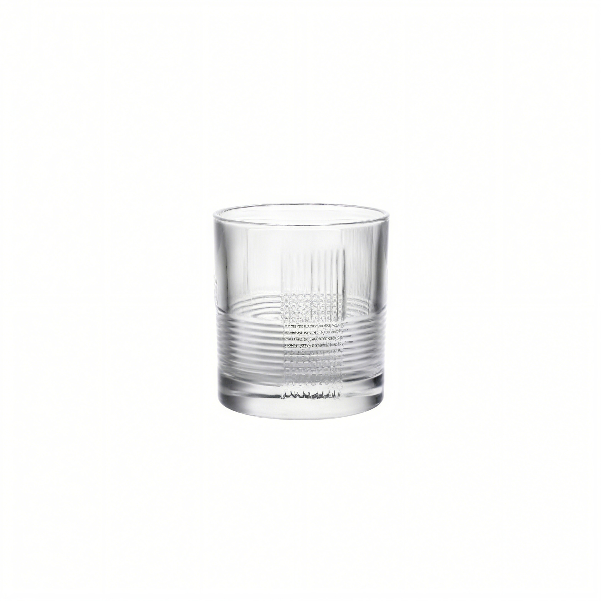 Vaso de vino de vidrio rayado al por mayor, taza de whisky, taza de cerveza, taza de agua recta, taza de bebida impresa logotipo