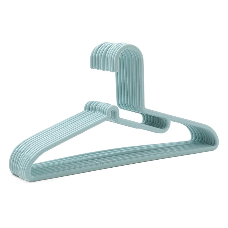 Percha de ropa para el hogar estilo japonés simple ropa para adultos rack de plástico antideslizante percha de ropa acabado sin costuras soporte de ropa de secado húmedo y seco