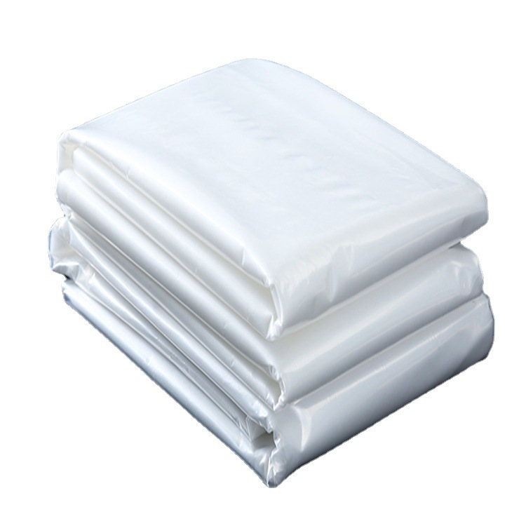 Bolsa de plástico transparente grande alta presión PE película empaque de alimentos engrosado empaque almacenamiento a prueba de humedad bolsa de película plana