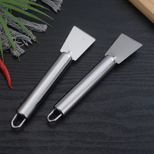 Household Kitchen Small Tools Stainless Steel Multi-function Cleaning Spatula Iron Plate Kitchen Grease Refrigerator Ice Block Cleaning Spatula