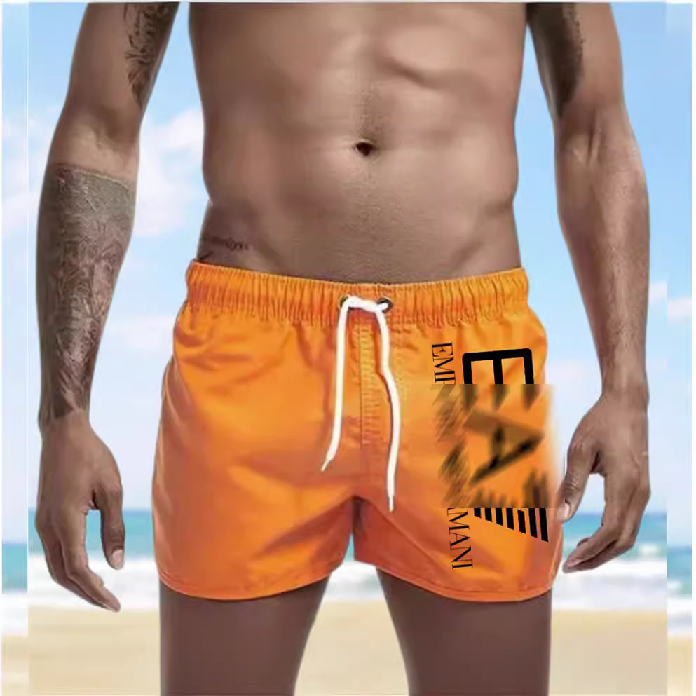 2024 Beach Pants Men's Sports Essential Fashion Quick-Drying Running Fashion Multi-Color Printed Sports Three-Point Shorts