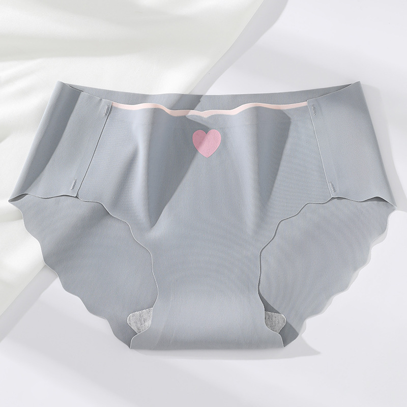 Ropa interior para mujer seda de hielo sin costuras algodón puro antibacteriano cintura media verano niñas pantalones cortos triangulares finos de gran tamaño refrescantes