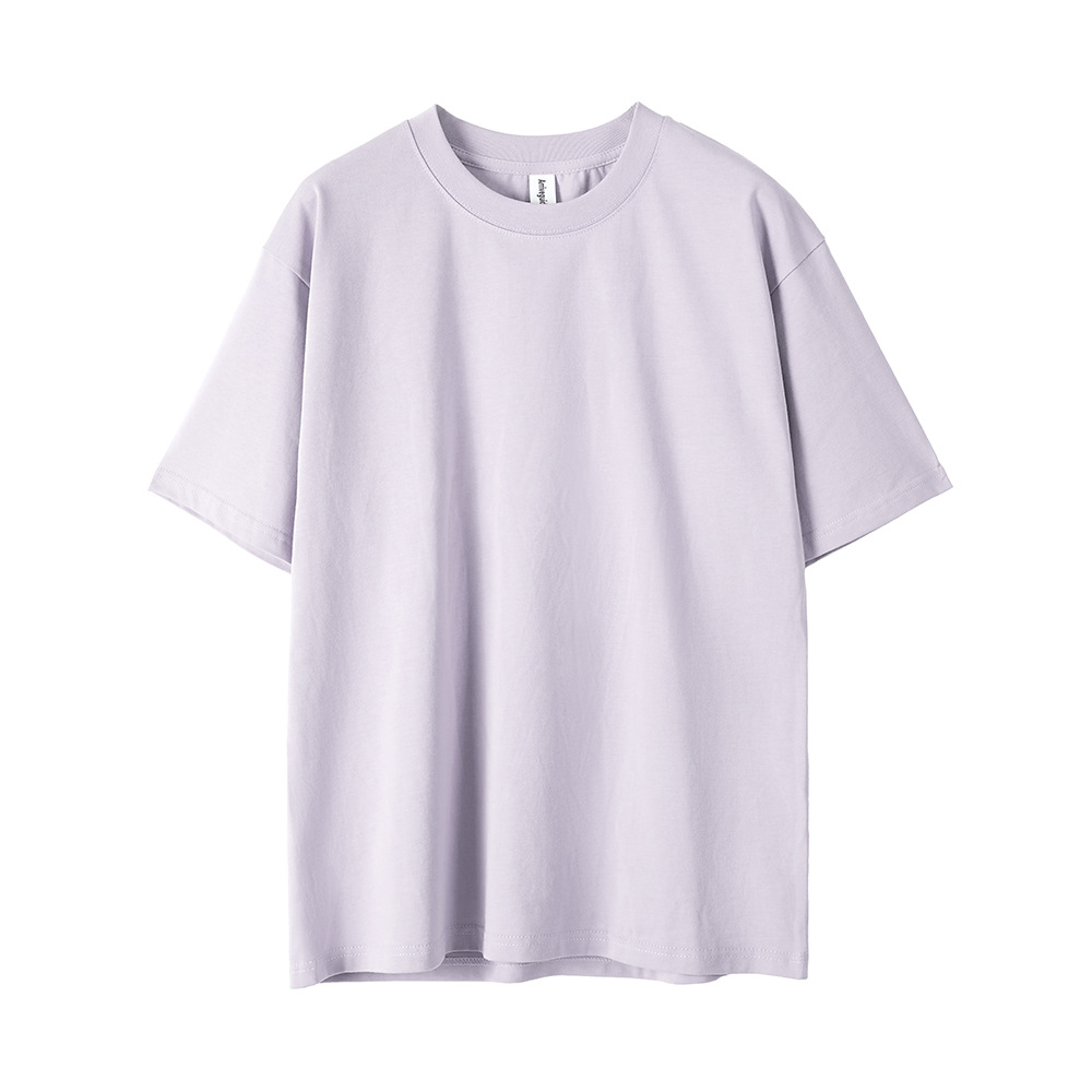 AG260 g 32 camisetas pesadas de algodón puro con hombros caídos, camiseta de manga corta de marca de moda suelta de gran tamaño personalizada