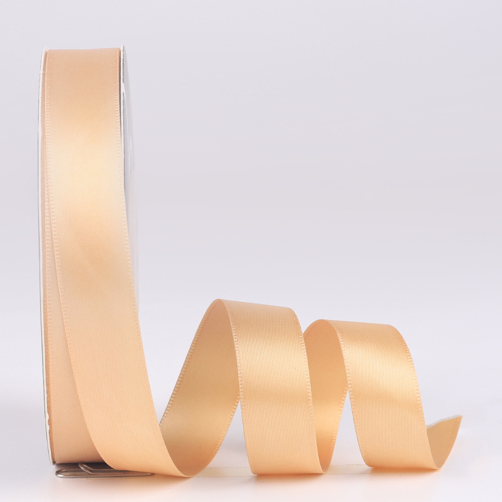 Cinta de poliéster de color sólido de 2cm al por mayor embalaje de ramo DIY FLORAL material hecho a mano cinta de embalaje de flores de doble cara