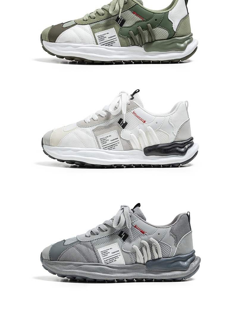 Scarpe da uomo, nuove scarpe da allenamento tedesche traspiranti in rete Fly-woven, scarpe da basket versatili alla moda con aumento dell'altezza interna, scarpe sportive casual da papà_voghion.com