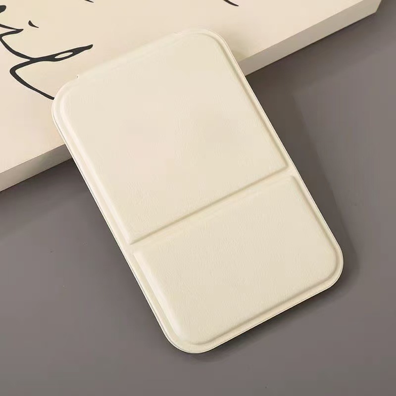 Espejo pequeño portátil para mujeres portátiles de mano dormitorio de escritorio puede ser super mini-estudiante espejo de maquillaje plegable portátil