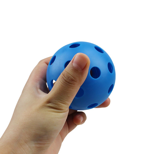72mm Microsoft 26-hole indoor ping pong PE injection-molded floor ball practice ball children's toy