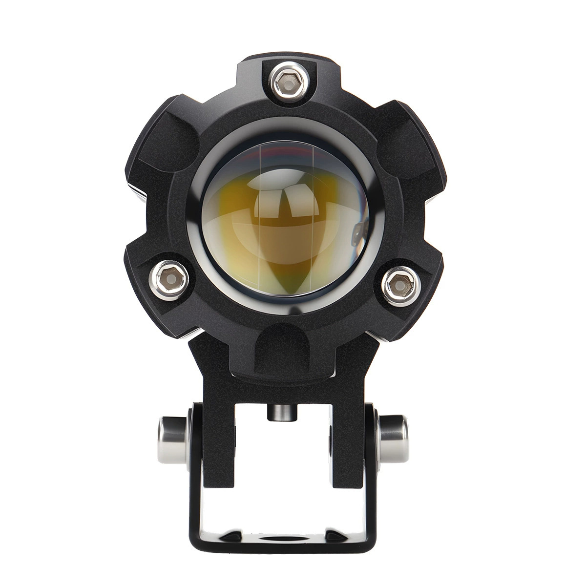 New cross-border motorcycle LED spotlight, high-brightness yellow and white light, external road paving front light, electric