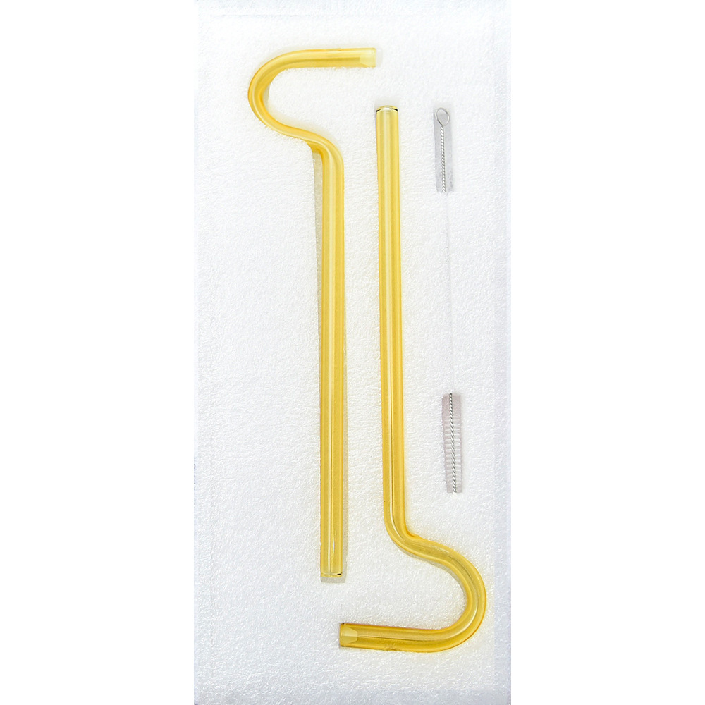 Paja anti arrugas de labios transfronteriza Paja anti arrugas de labios traje de paja de vidrio manchado transparente