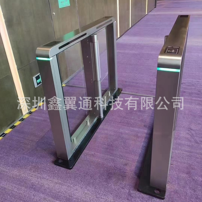 企业大厦人脸识别访客速通门二维码门禁摆闸刷卡闸机人行通道闸机