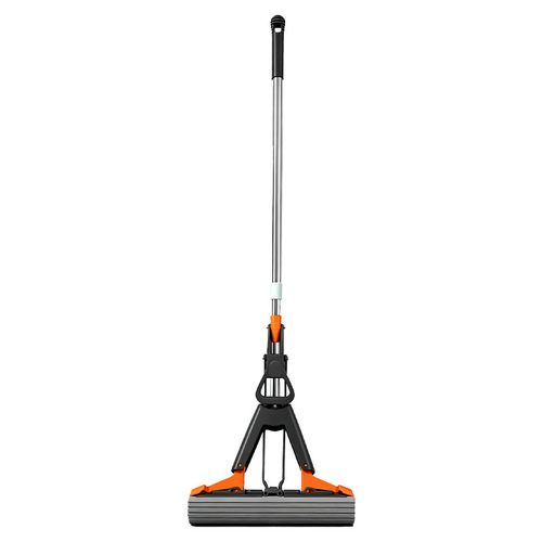 New Sponge Mop with No Hand Wash, Household One-Sweep Clean Lazy Water Absorbing Mop, Foldable Squeeze Water Rubber Cotton Floor Mop