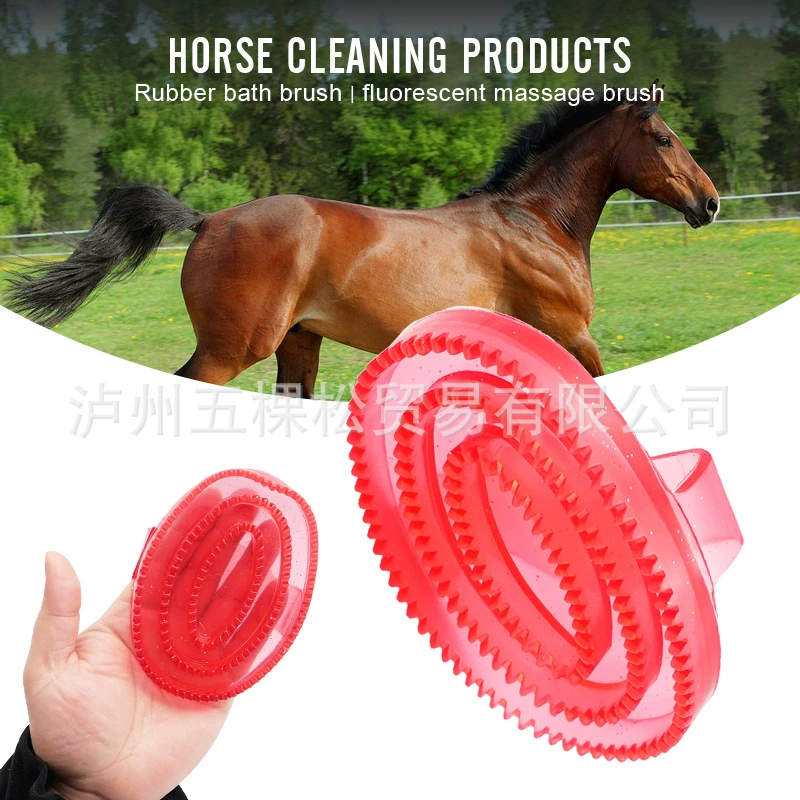 Лошадь Волосатые щетки Лошади Мойка Лошади Очистка Резиновая щетка Лошади Инструменты для красоты Лошади