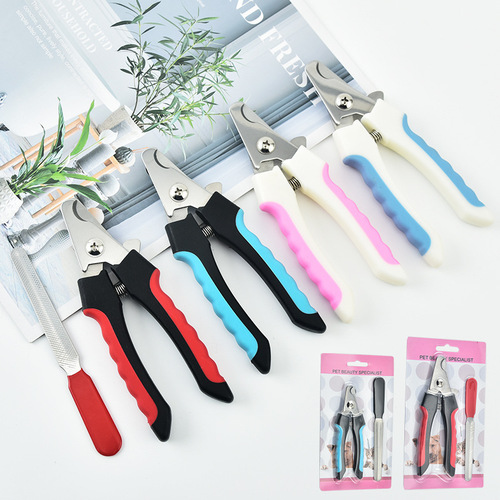 Pet nail clippers for large and small dogs, nail clippers, stainless steel nail clippers, pet cat and dog nail clippers